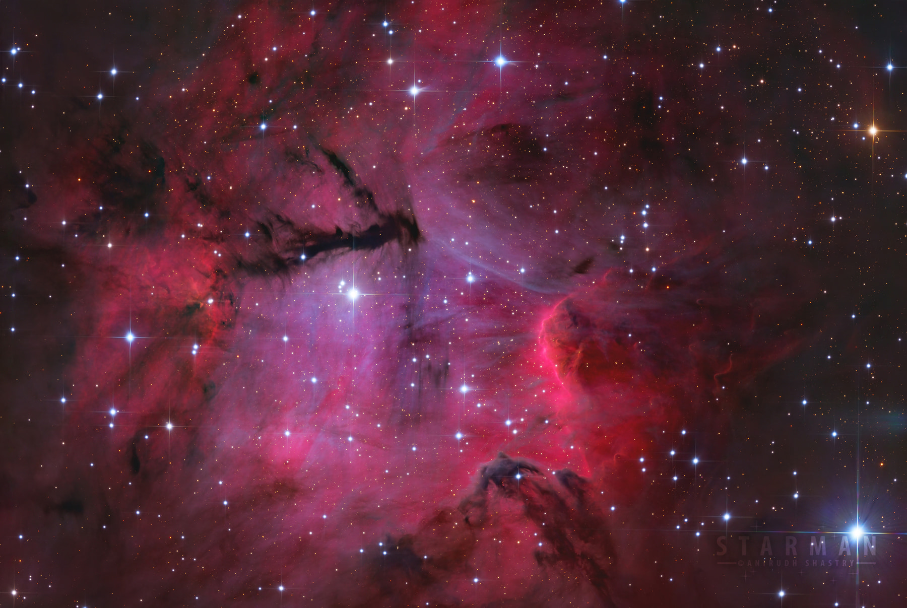Gum 15: A Star-Carved Nebula in Vela