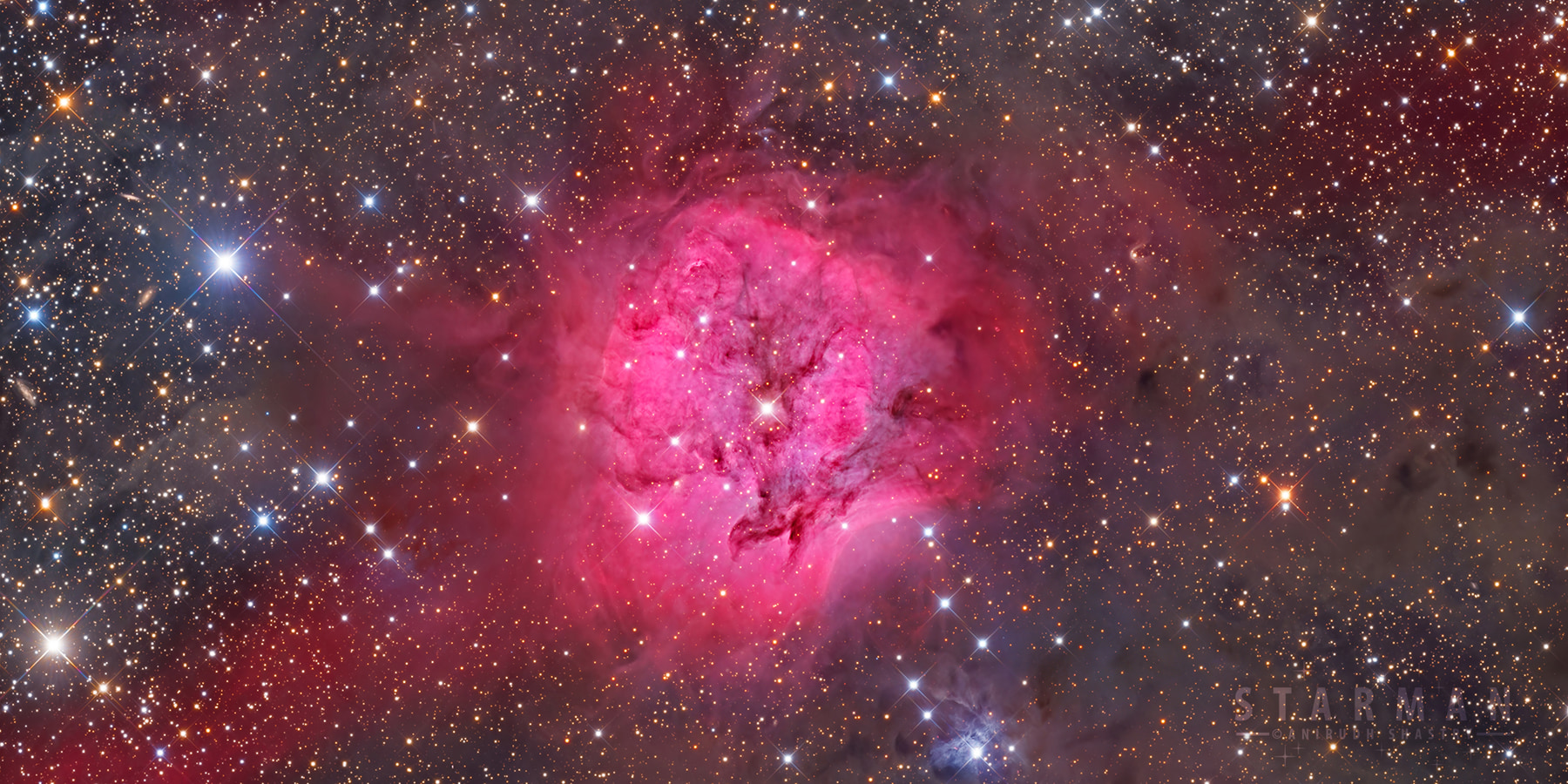 IC 5146 Deep Field: The Cocoon or a Bow and Ribbon?