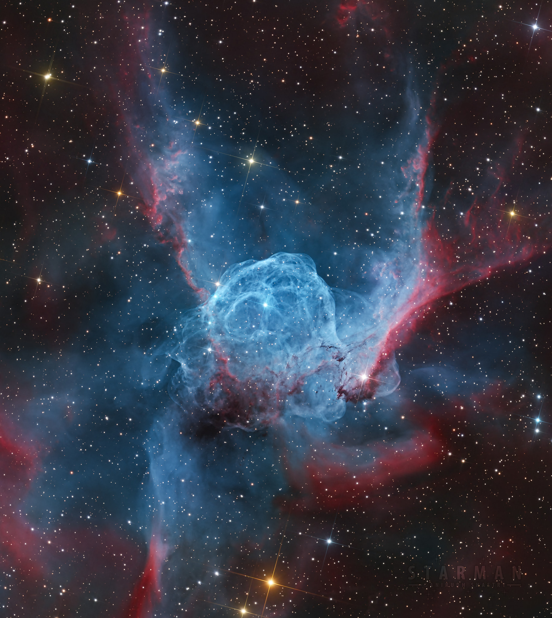NGC 2359: A Duck, A Helmet, or A Hummingbird?